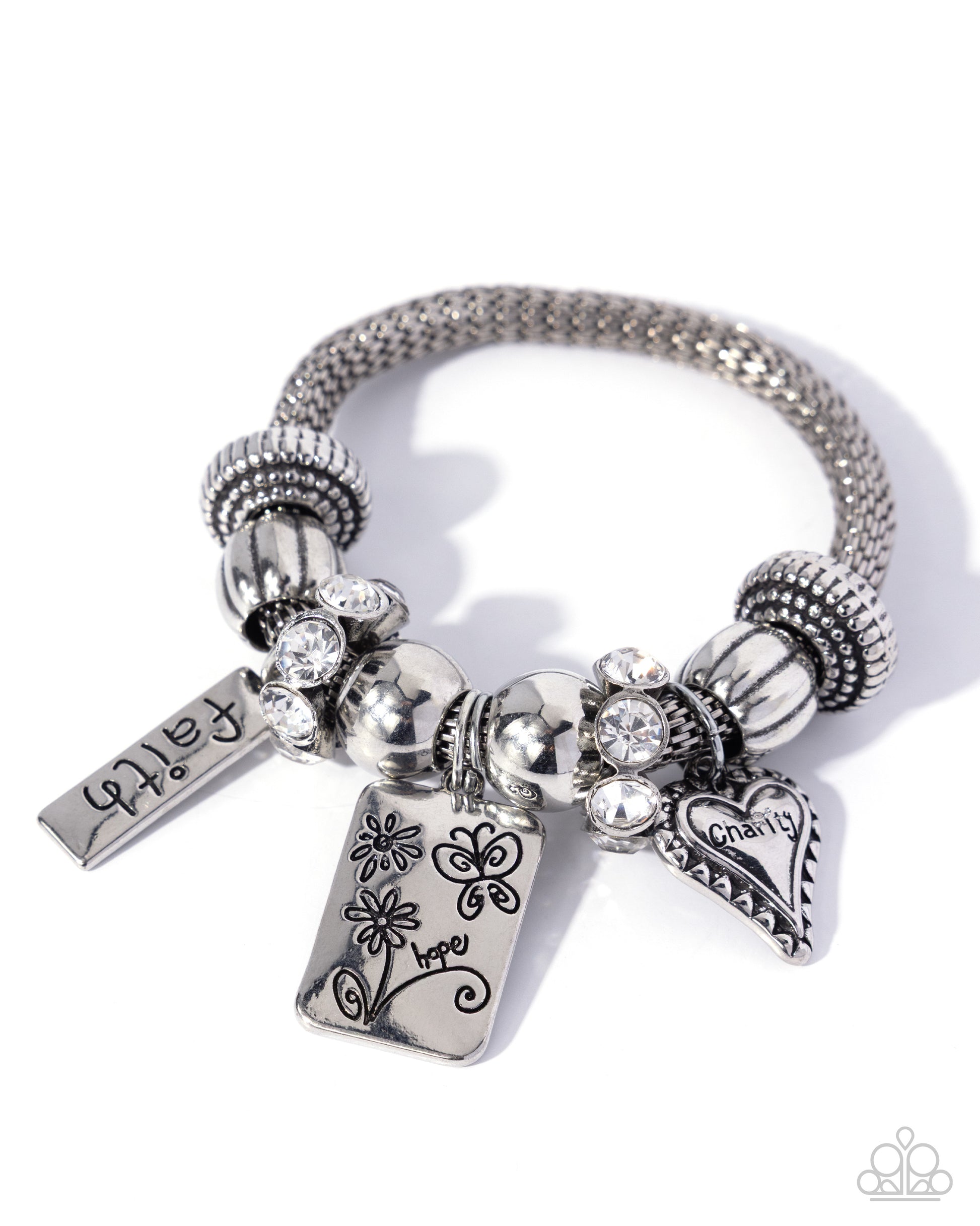 Hopeful Hangout - white - Paparazzi bracelet