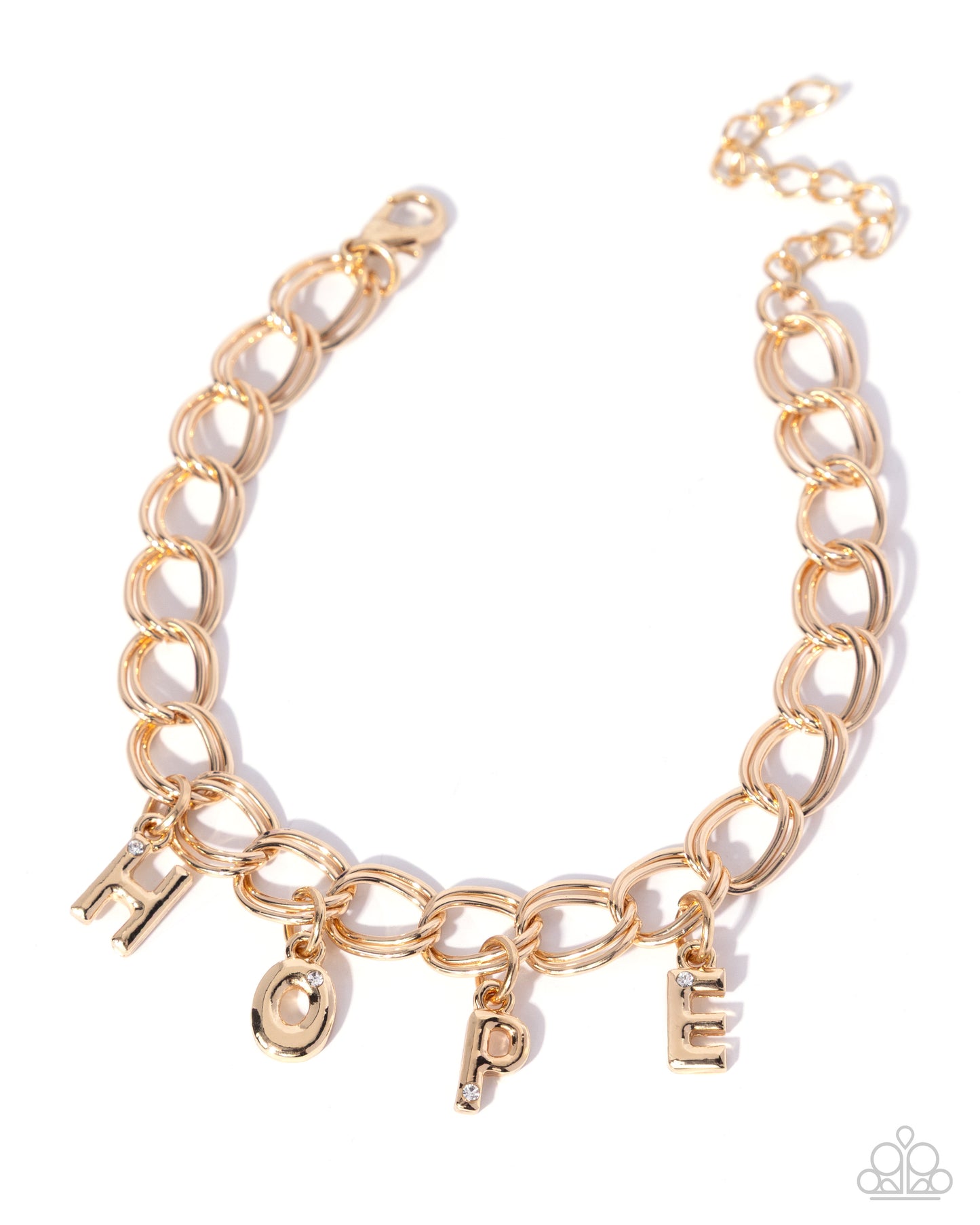 Hopeful Hero - gold - Paparazzi bracelet