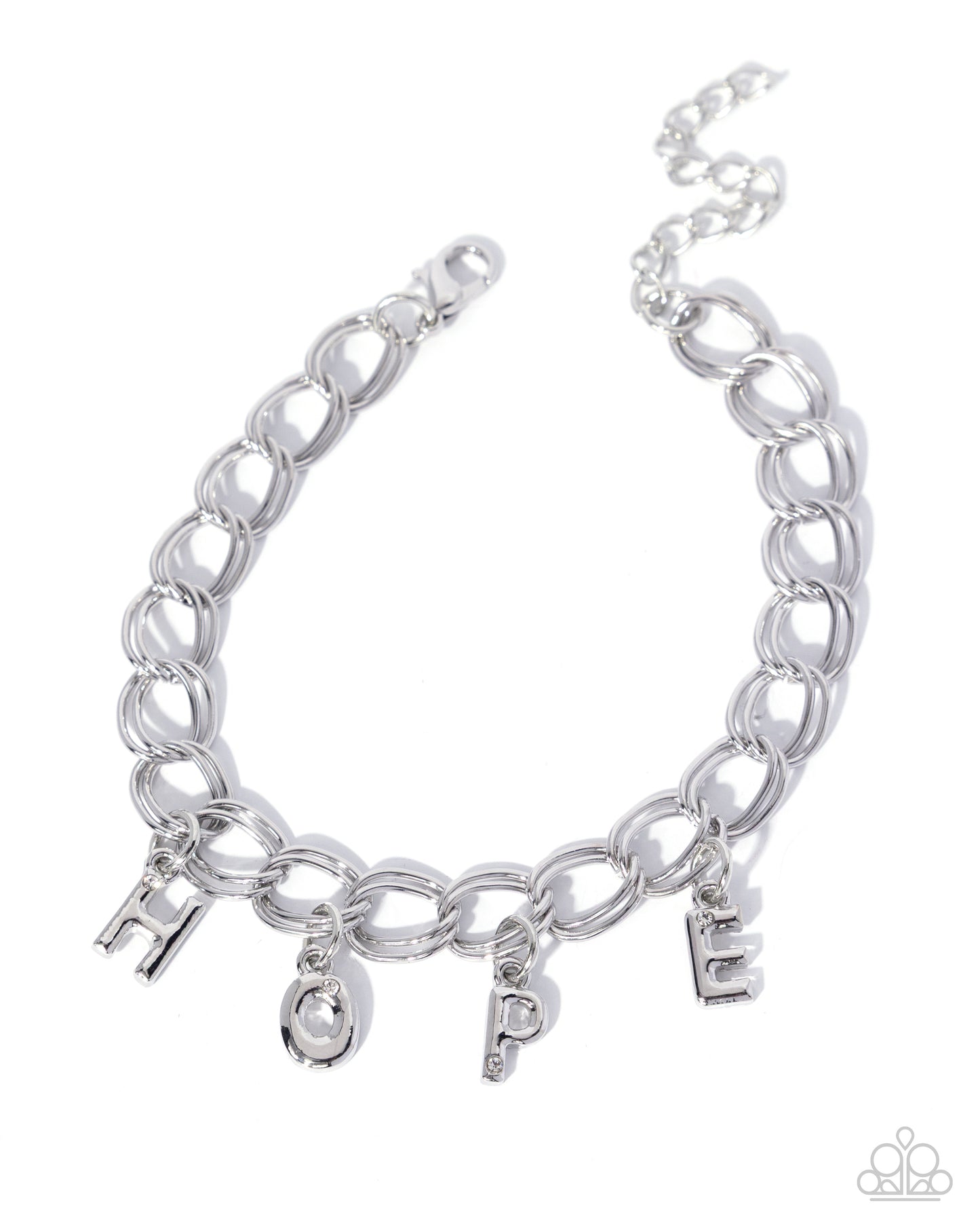 Hopeful Hero - white - Paparazzi bracelet