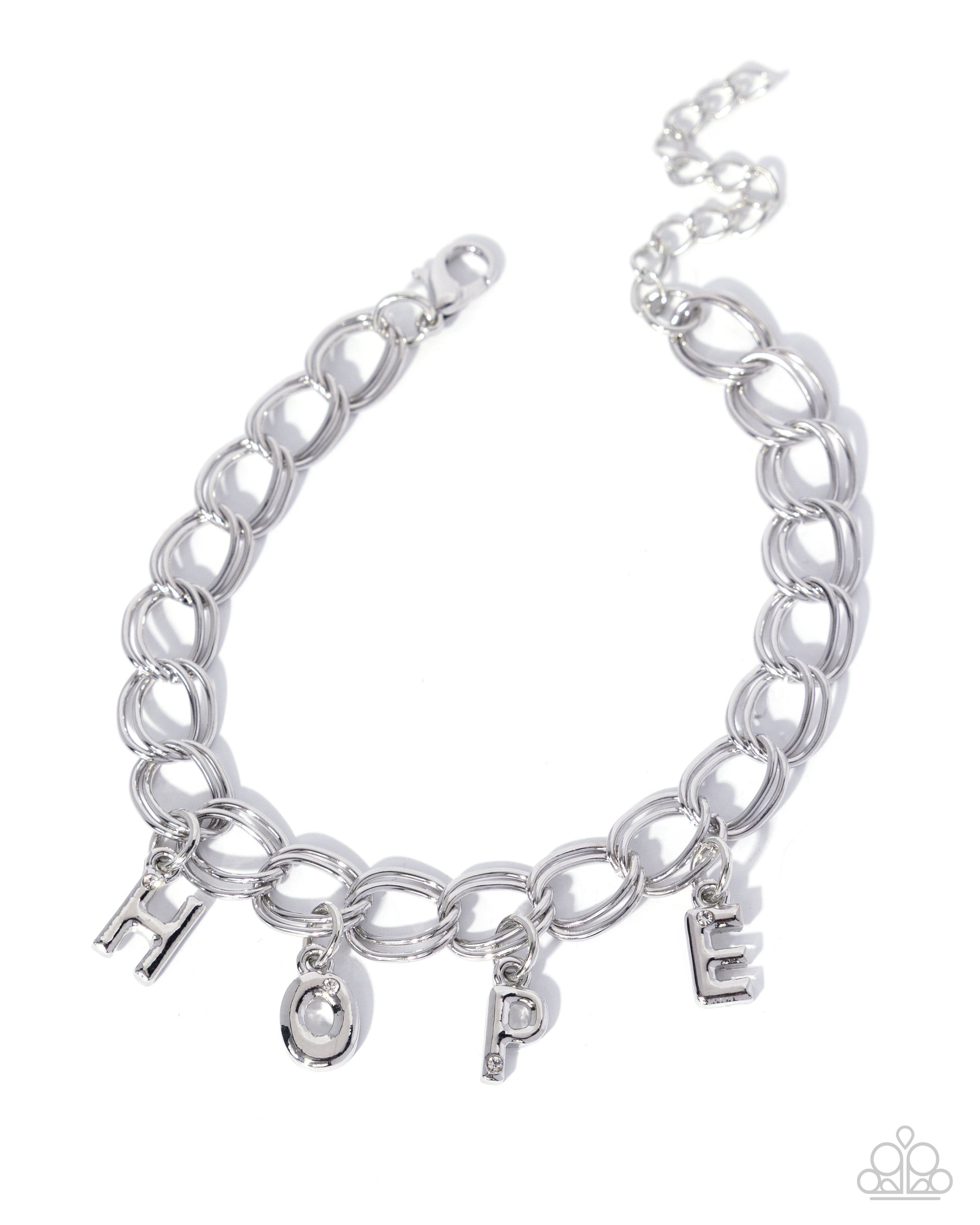 Hopeful Hero - white - Paparazzi bracelet