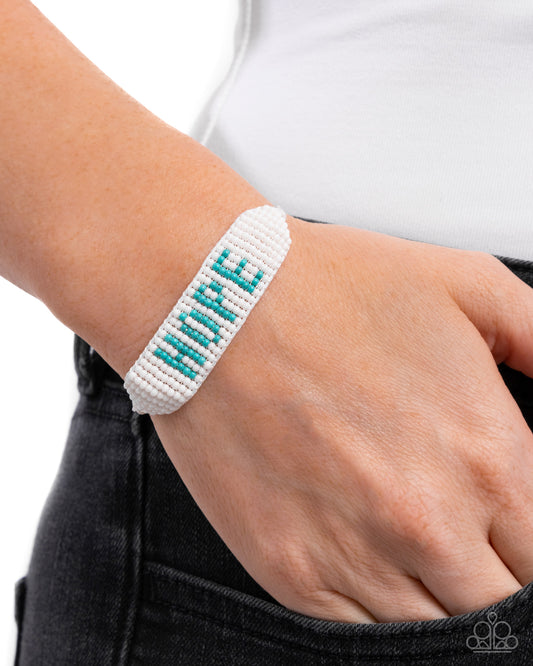 Hopeful Hire - blue - Paparazzi bracelet