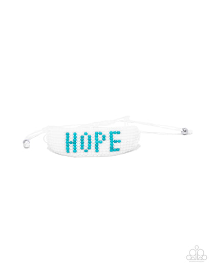 Hopeful Hire - blue - Paparazzi bracelet