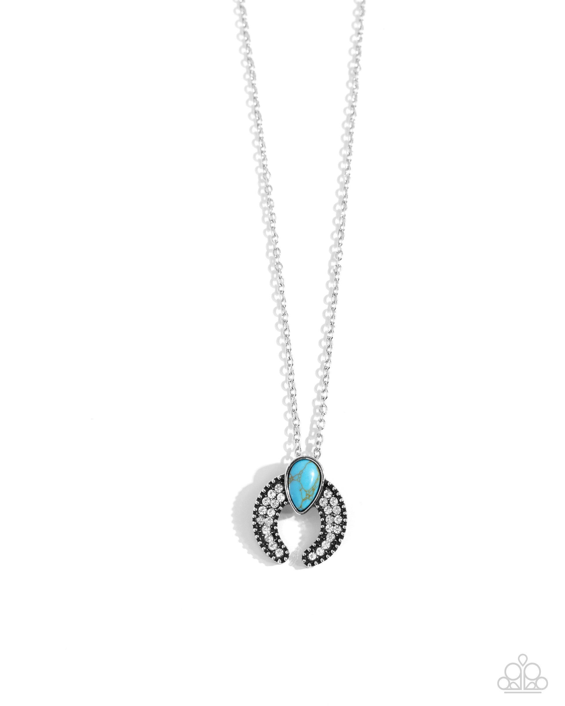 Horseshoe Haute - blue - Paparazzi necklace