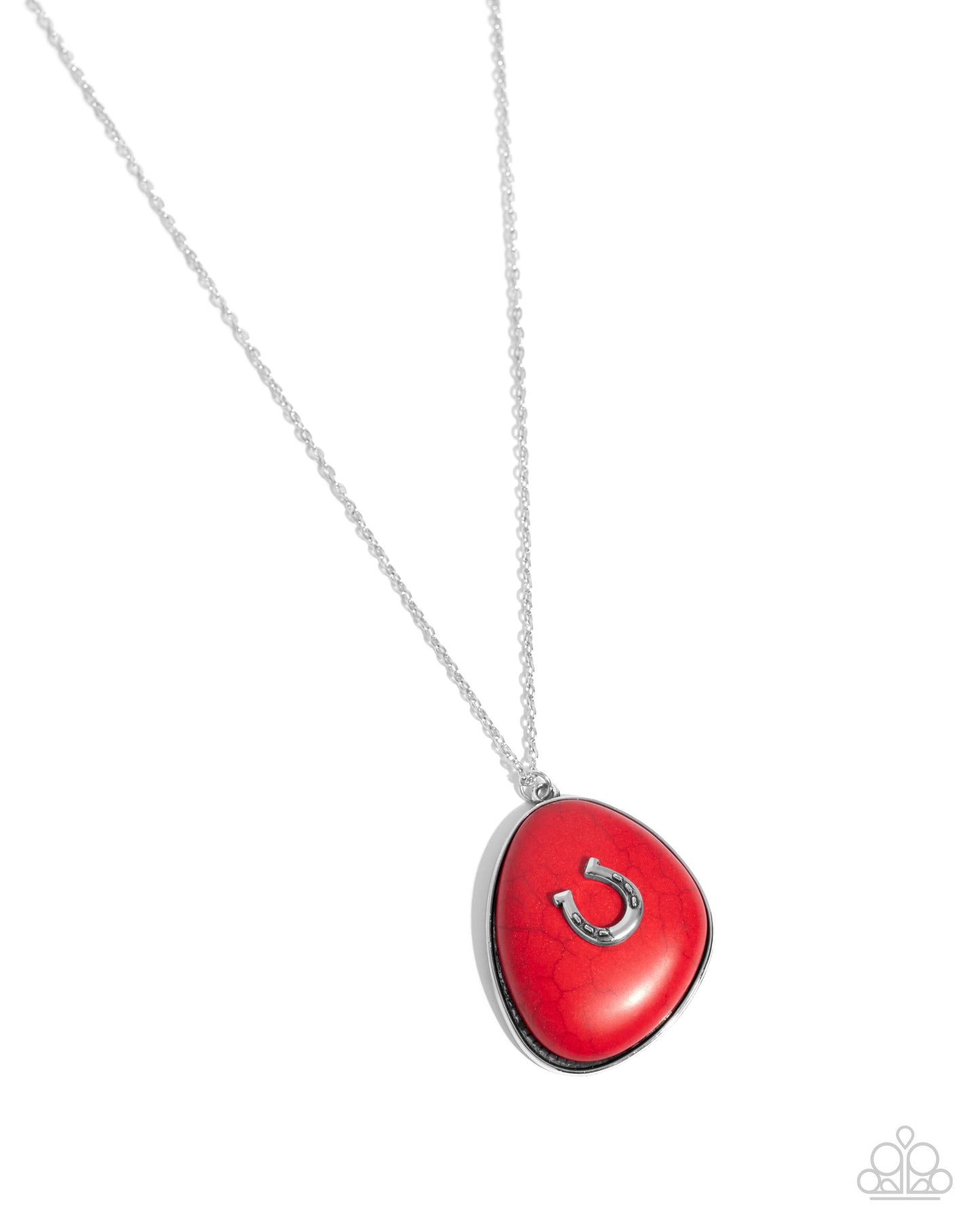 Horseshoe Hoedown - red - Paparazzi necklace