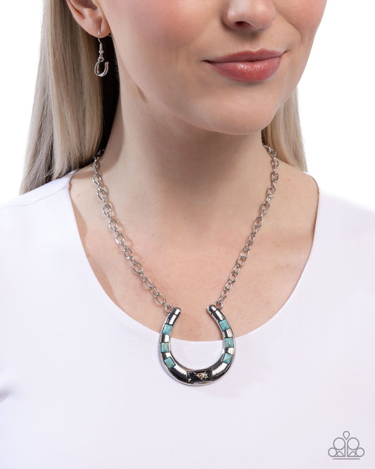 Horseshoe Homage - black - Paparazzi necklace