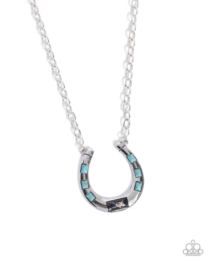 Horseshoe Homage - black - Paparazzi necklace