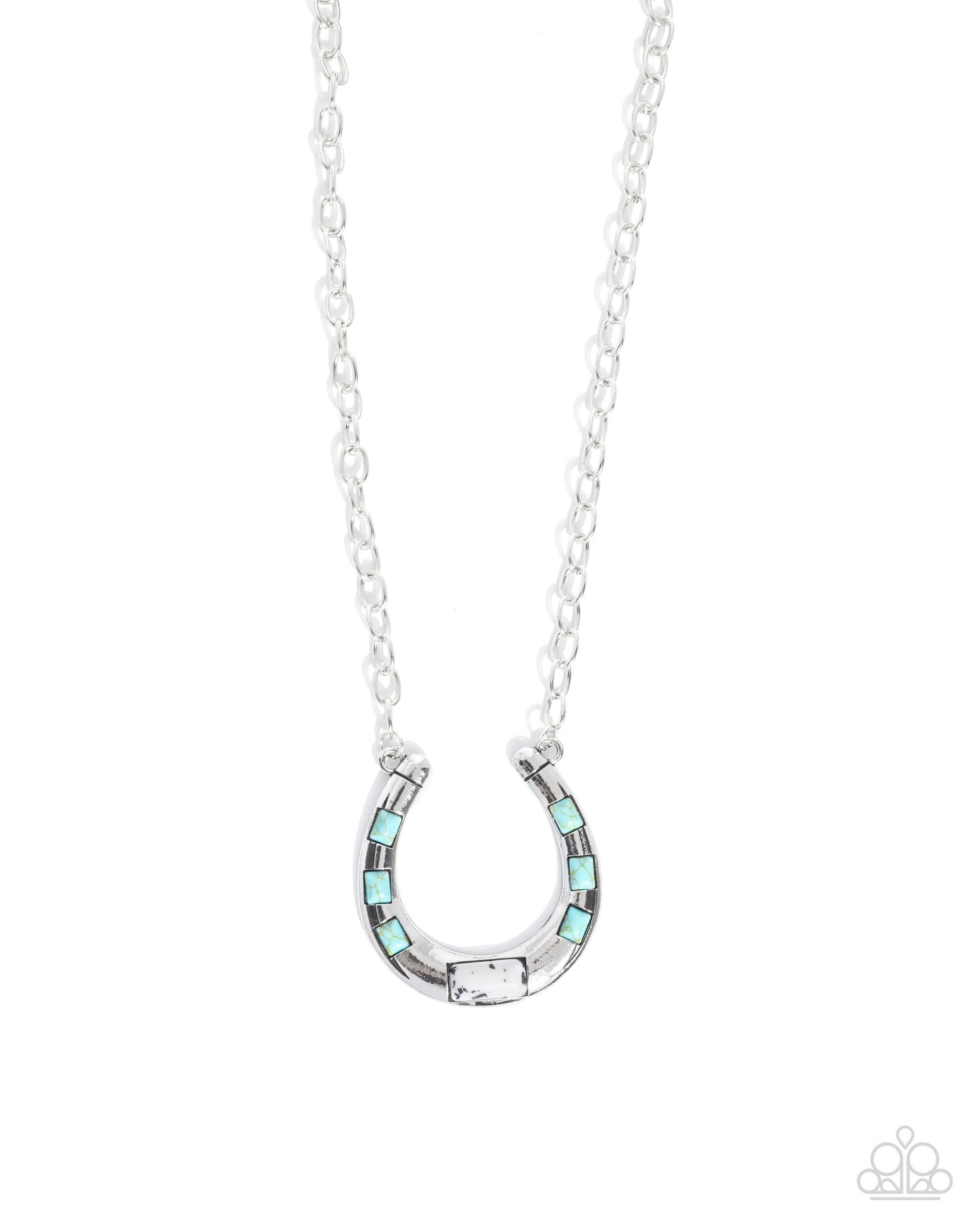 Horseshoe Homage - white - Paparazzi necklace