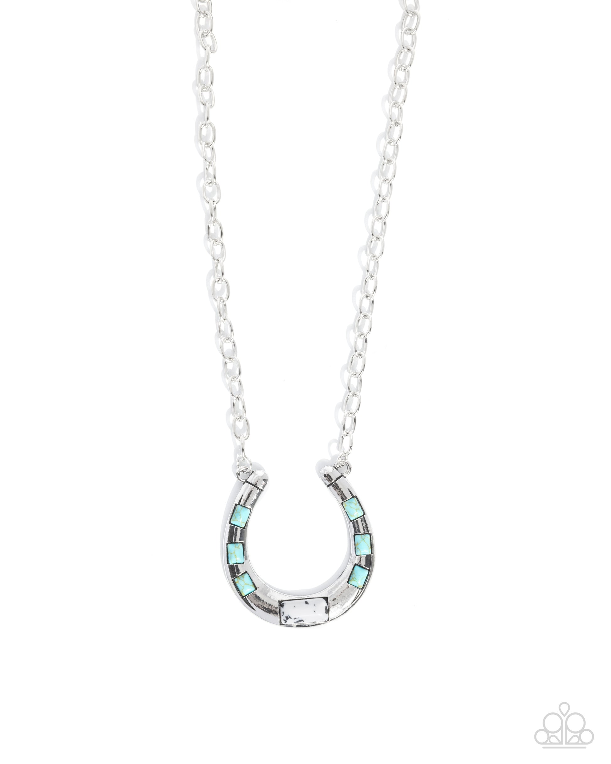 Horseshoe Homage - white - Paparazzi necklace