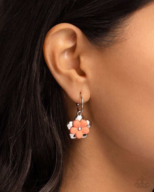 Horticultural Haute - orange - Paparazzi earrings