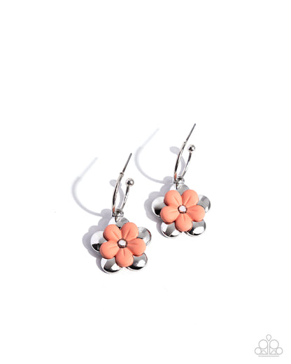 Horticultural Haute - orange - Paparazzi earrings
