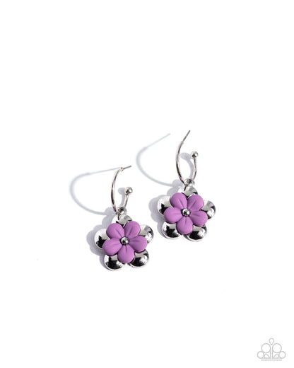 Horticultural Haute - purple - Paparazzi earrings