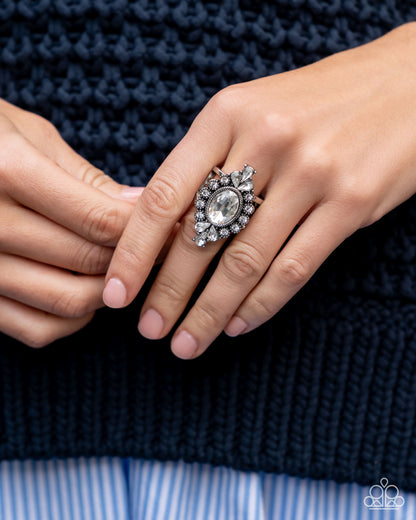 Hot Off The FINESSE - white - Paparazzi ring