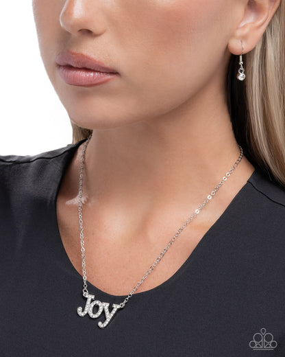 How Great Our Joy - white - Paparazzi necklace