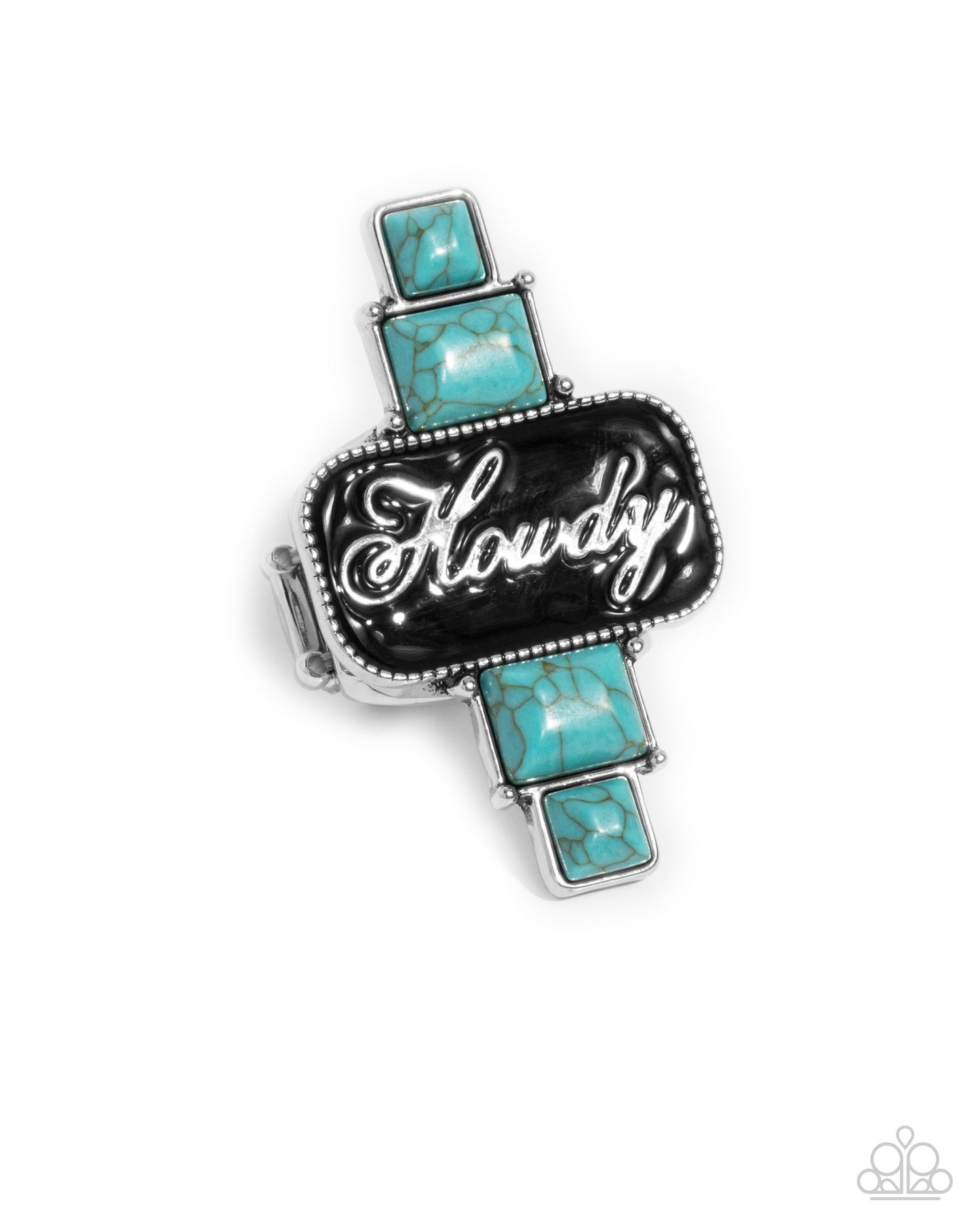 Howdy Holiday - blue - Paparazzi ring