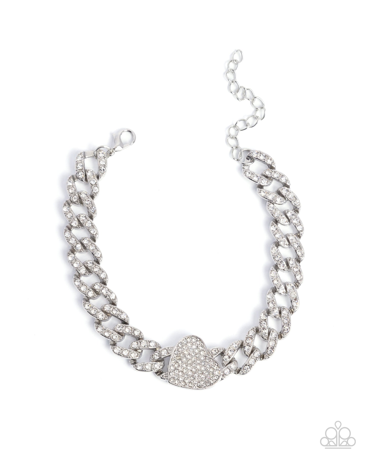 Humane Hearts - white - Paparazzi bracelet
