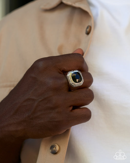 Humble Halftime - black - Paparazzi MENS ring