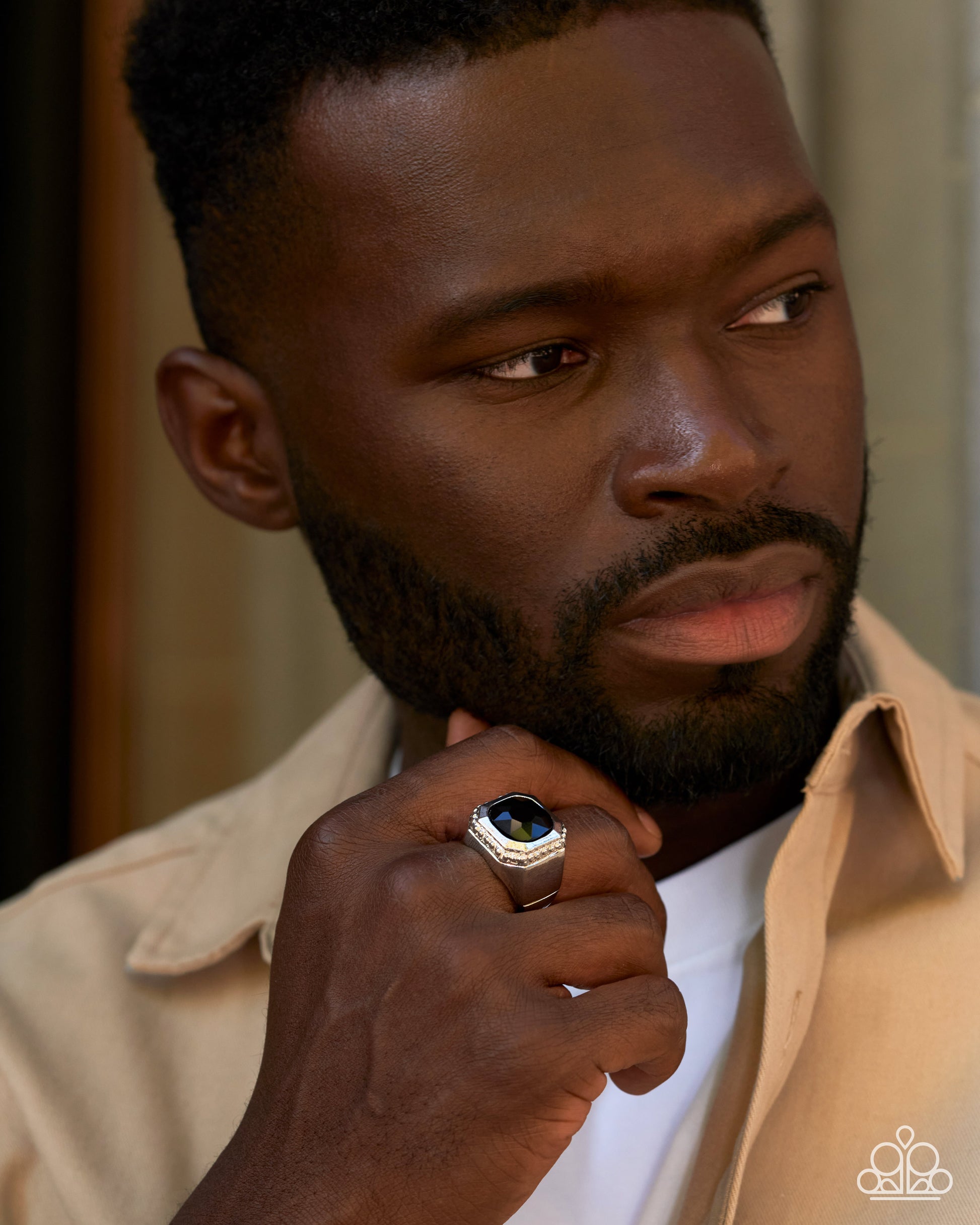 Humble Halftime - black - Paparazzi MENS ring