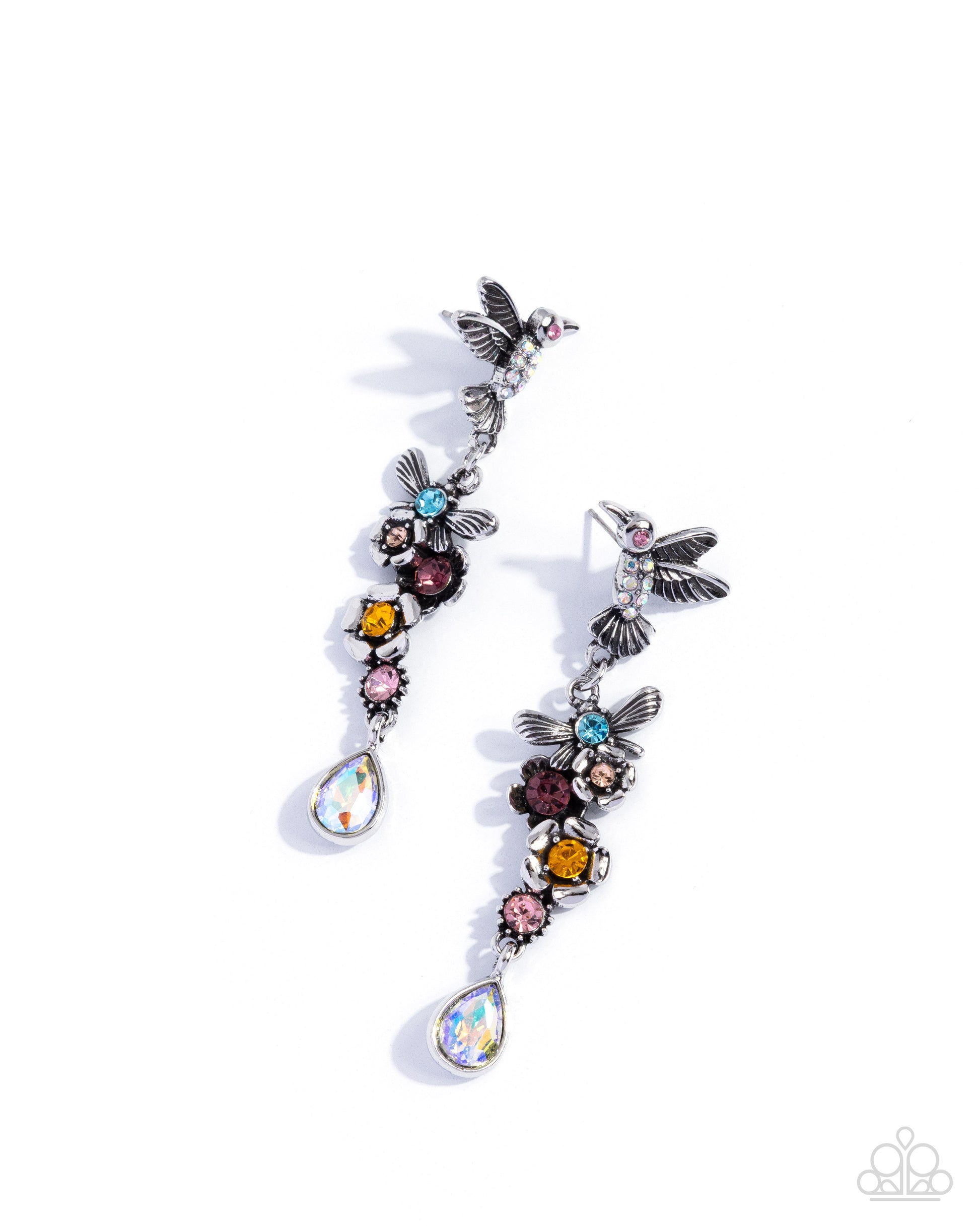 Hummingbird Hallmark - multi - Paparazzi earrings