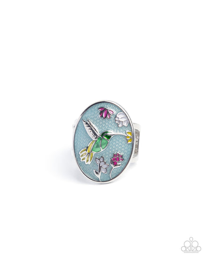 Hummingbird Hope - blue - Paparazzi ring