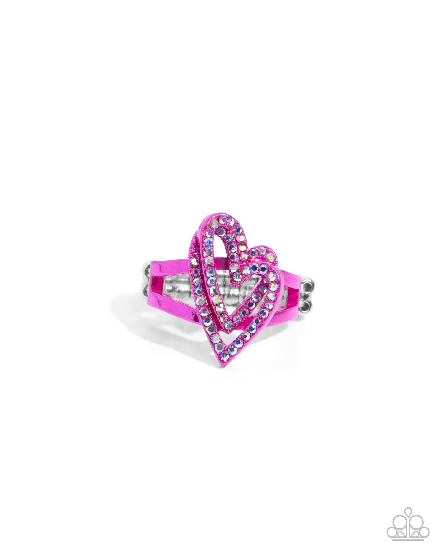 Hybrid Heart - pink - Paparazzi ring