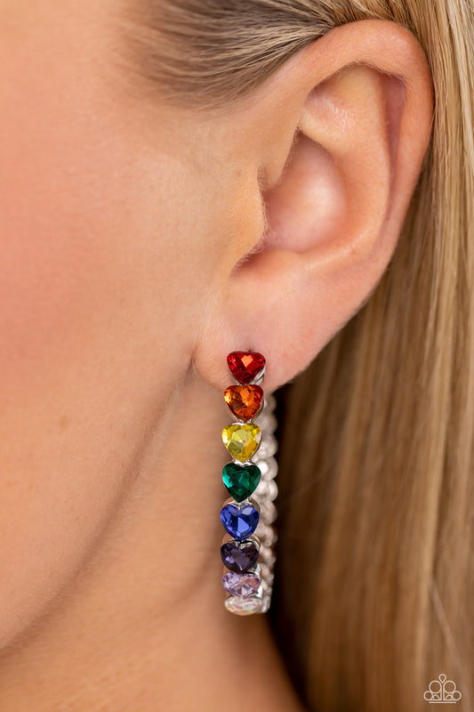 Hypnotic Heart Attack - multi (primary) - Paparazzi earrings
