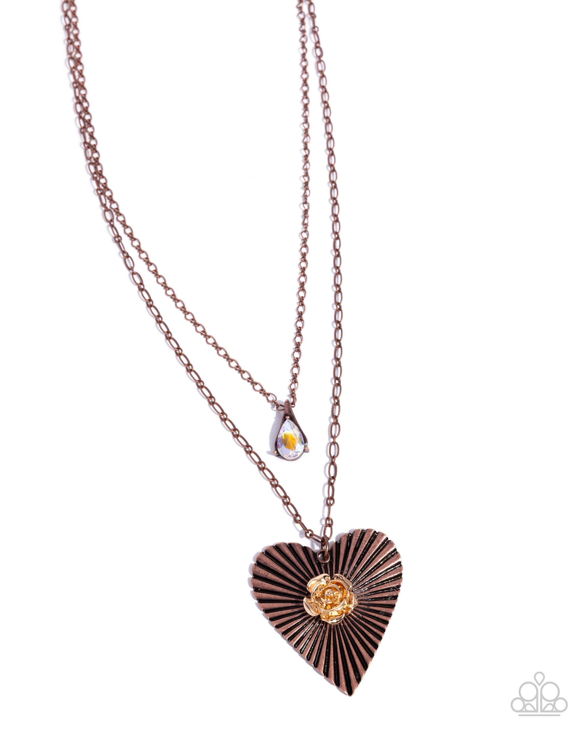 Hypnotic Hero - copper - Paparazzi necklace