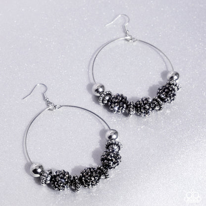 I Can Take a Compliment - silver - Paparazzi earrings