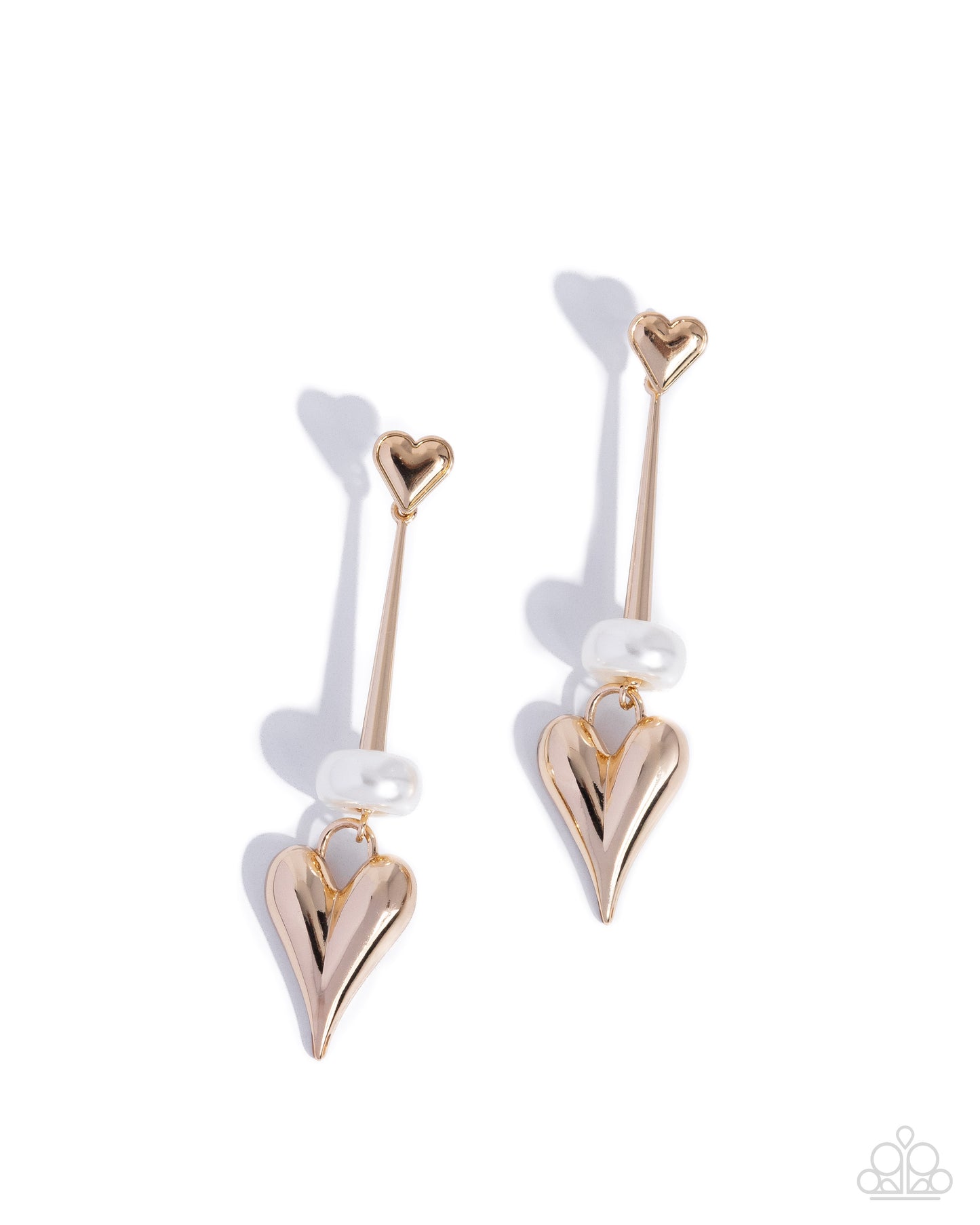 I Feel Loved - gold - Paparazzi earrings