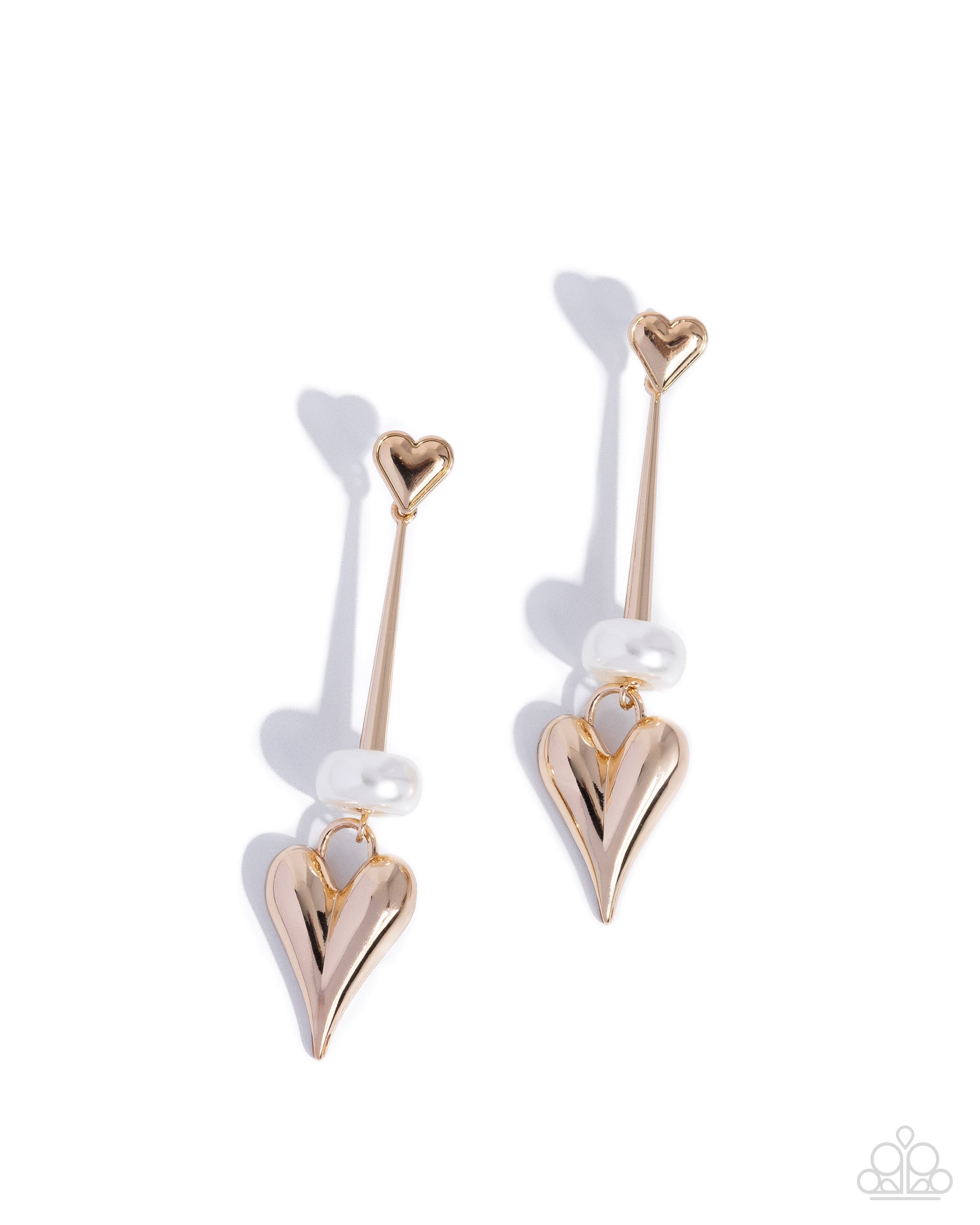 I Feel Loved - gold - Paparazzi earrings