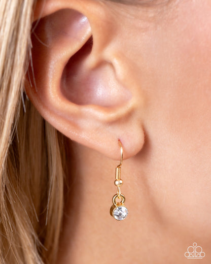 INITIALLY Yours - H - gold - Paparazzi necklace