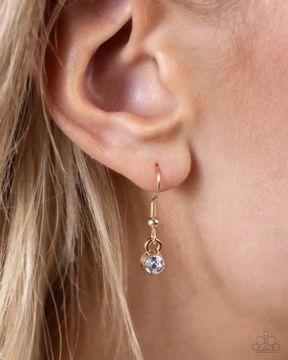 INITIALLY Yours - J - gold - Paparazzi necklace