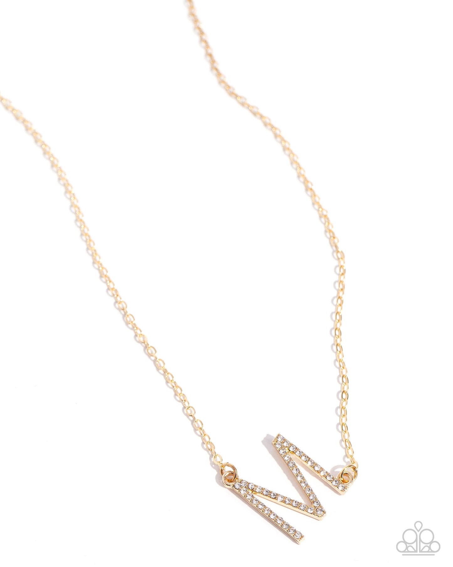 INITIALLY Yours - M - gold - Paparazzi necklace