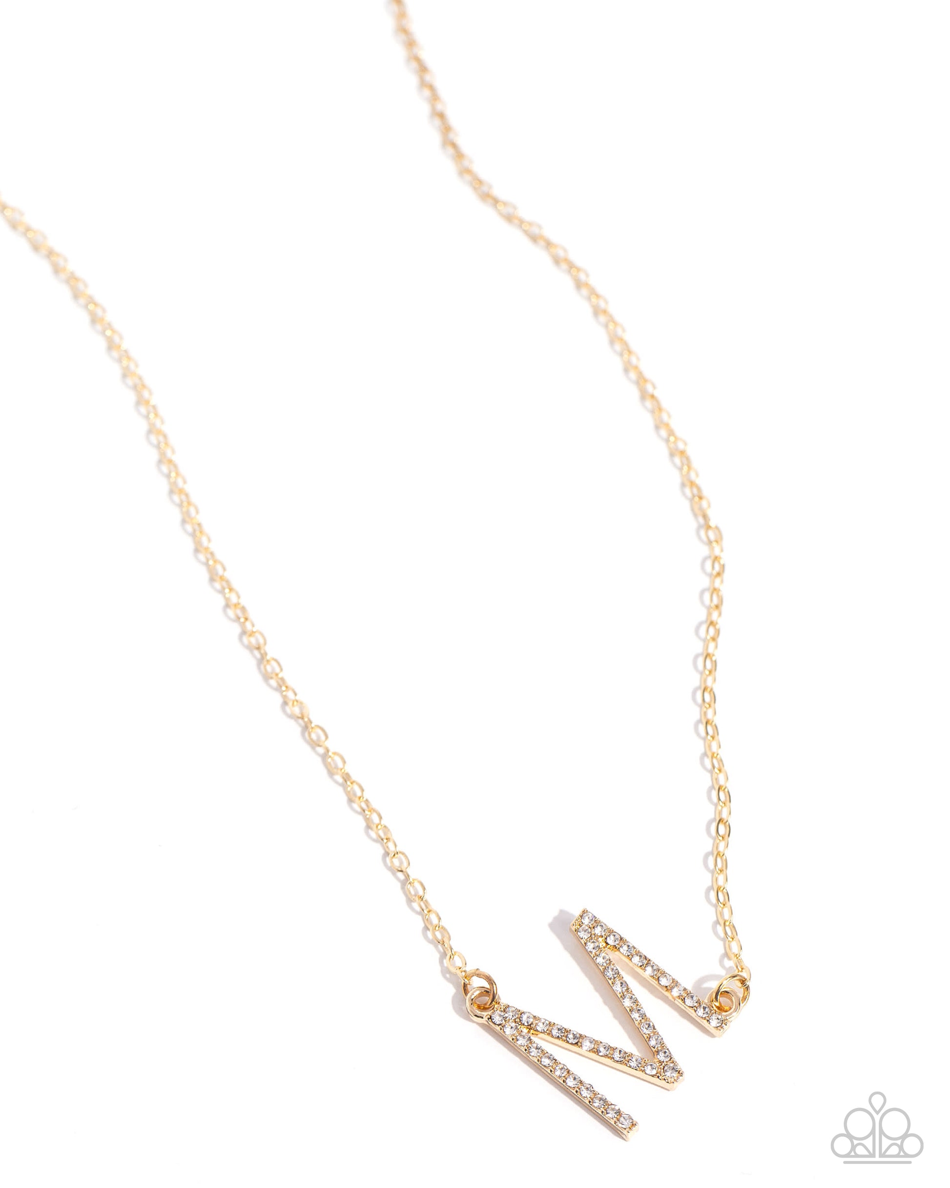 INITIALLY Yours - M - gold - Paparazzi necklace