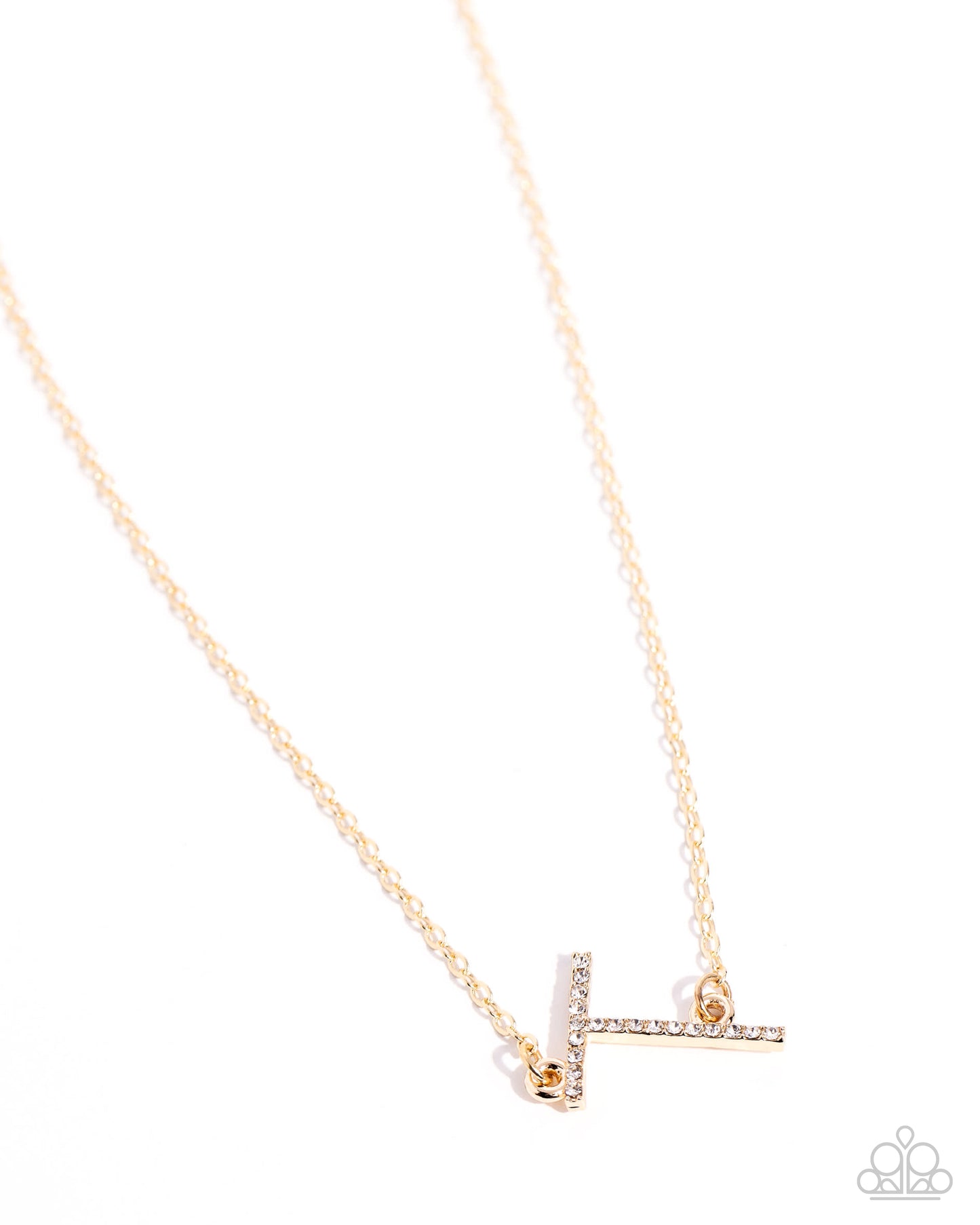 INITIALLY Yours - T - gold - Paparazzi necklace