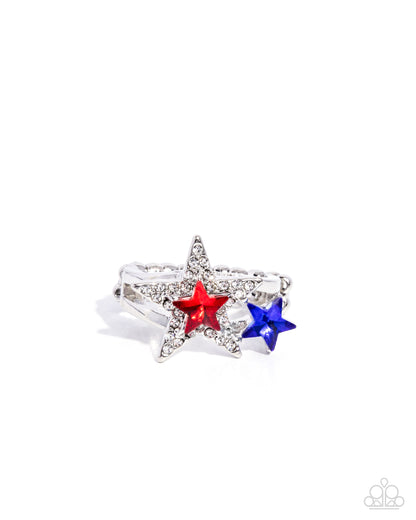 I Pledge Allegiance to the Stars - multi - Paparazzi ring