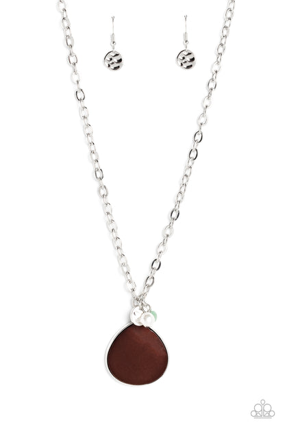 I Put A SHELL On You - brown - Paparazzi necklace