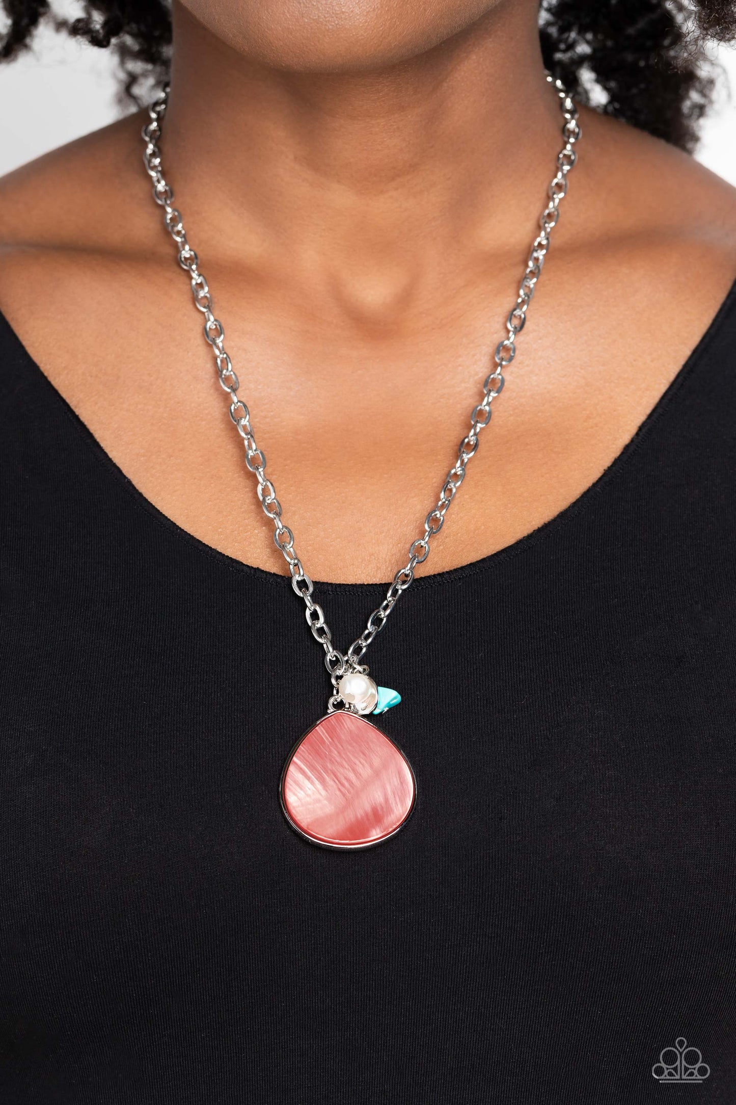 I Put A SHELL On You - orange - Paparazzi necklace