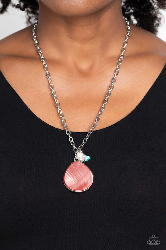 I Put A SHELL On You - orange - Paparazzi necklace