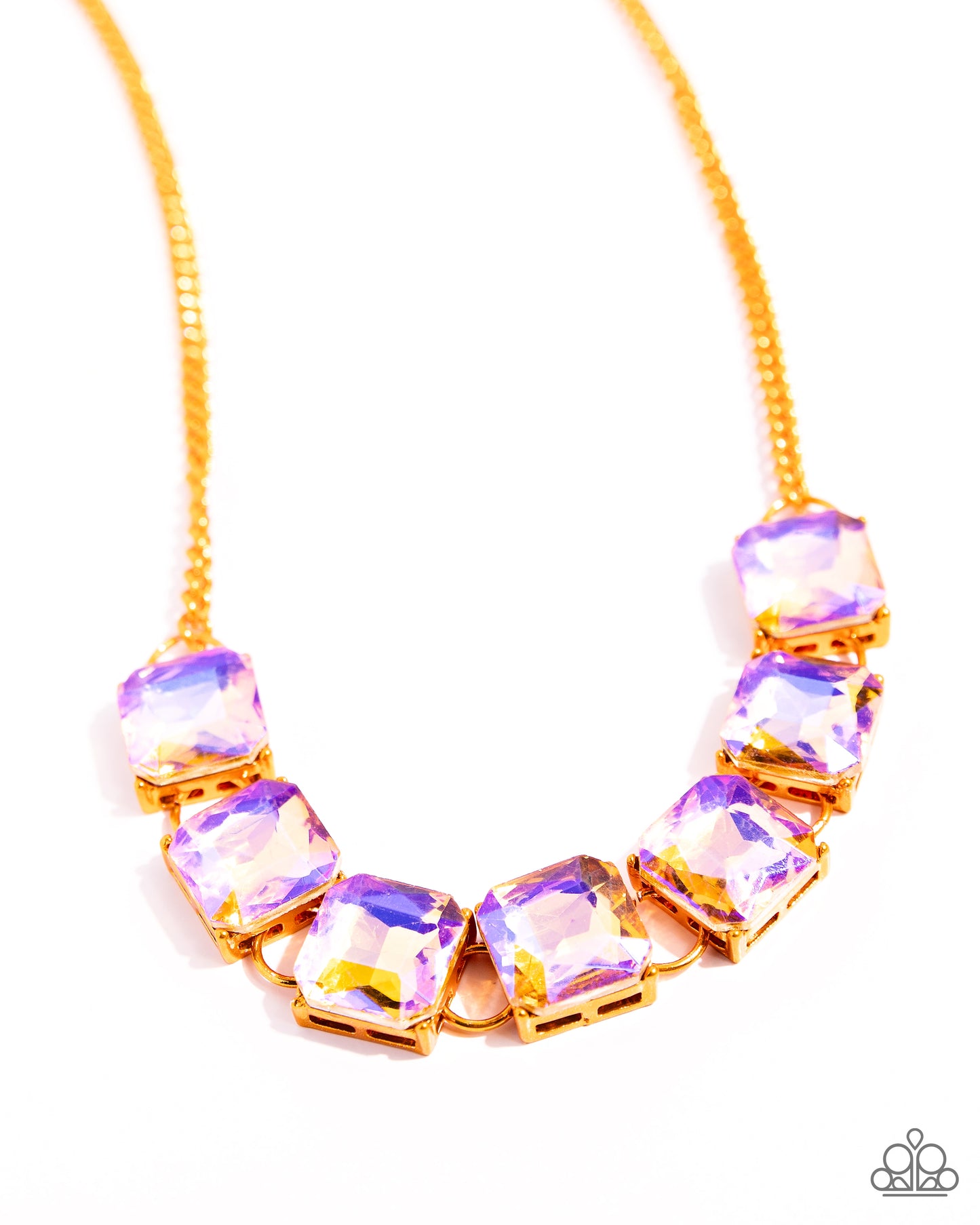 I SQUARE to Secrecy - orange - Paparazzi necklace