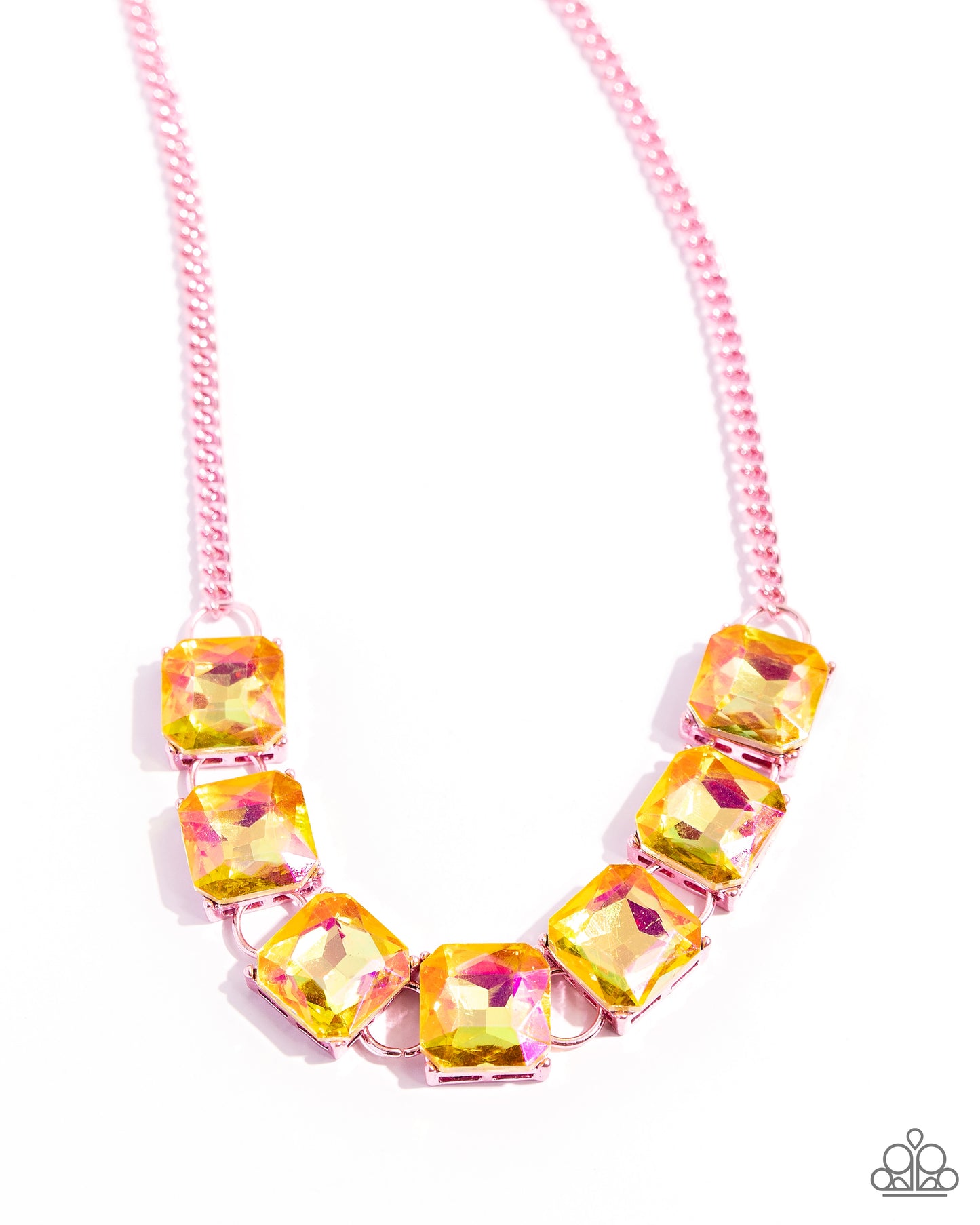 I SQUARE to Secrecy - pink - Paparazzi necklace