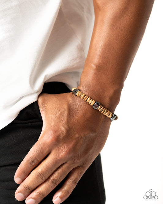 I WOOD Not Mind - multi - Paparazzi MENS bracelet