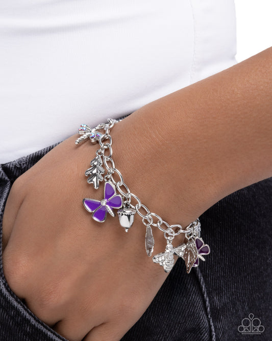Iconic Insects - purple - Paparazzi bracelet