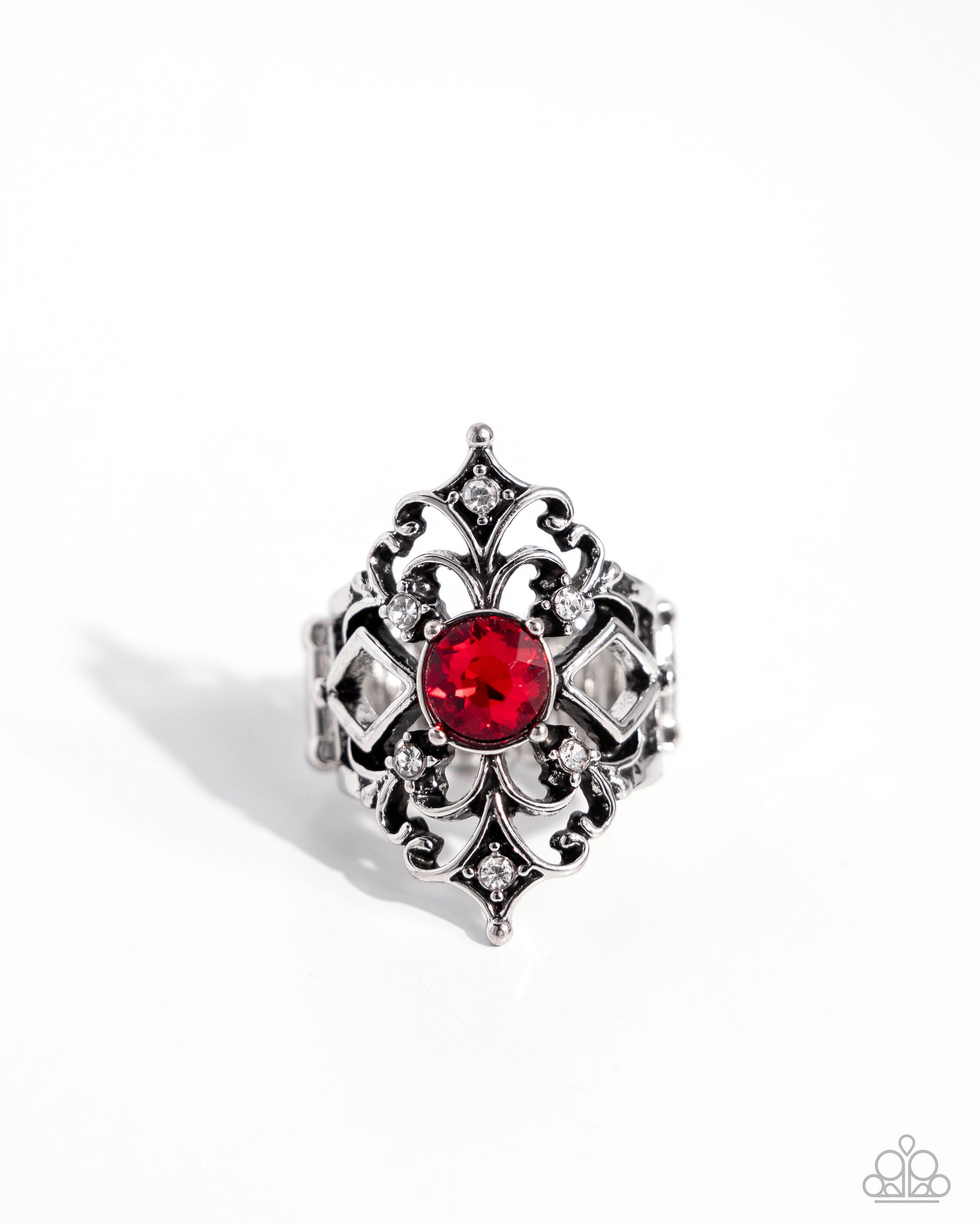 Iconic Insignia - red - Paparazzi ring