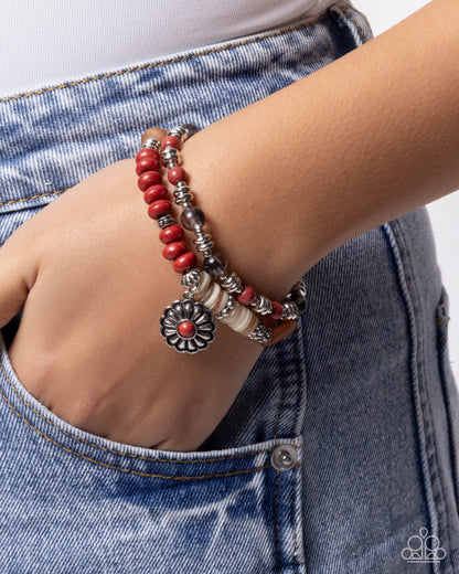 Iconic Introduction - red - Paparazzi bracelet