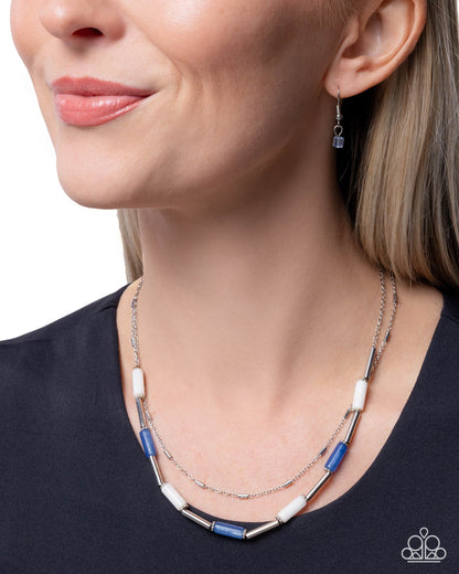 Ideal Color - blue - Paparazzi necklace