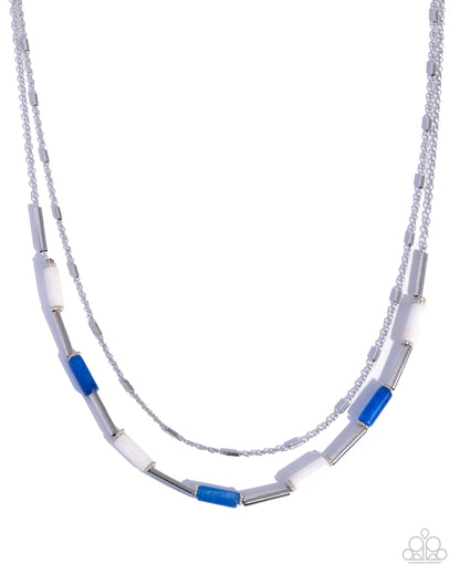 Ideal Color - blue - Paparazzi necklace