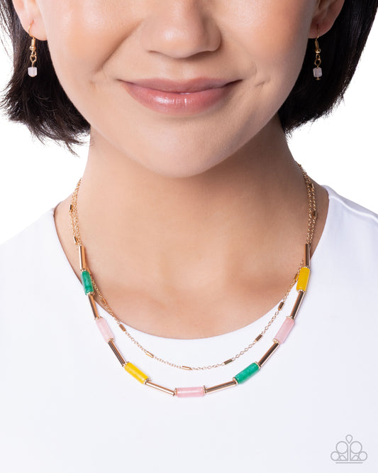 Ideal Color - pink - Paparazzi necklace