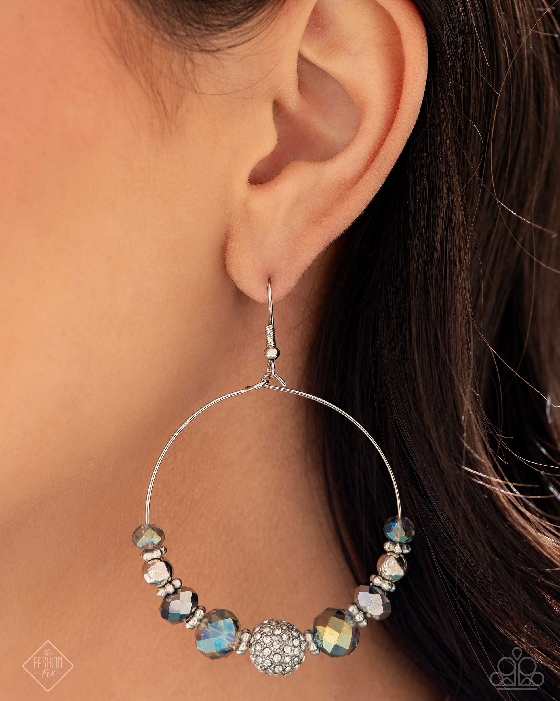 Ignited Intent - silver - Paparazzi earrings