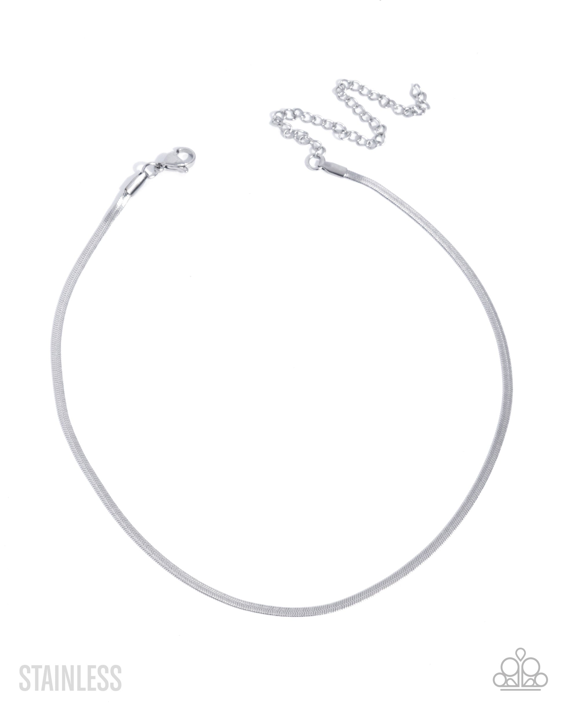 Illusive Industry - silver - Paparazzi necklace