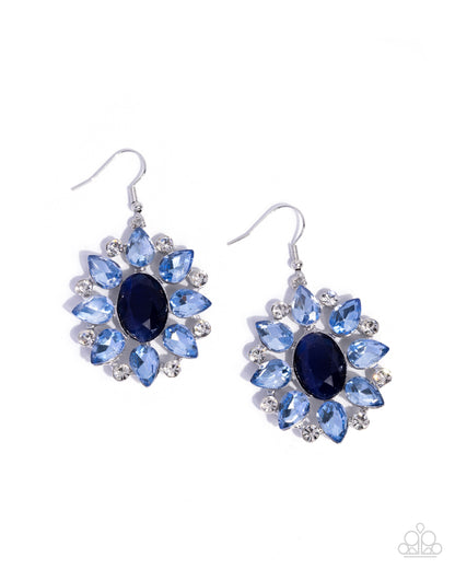 Impressive Array - blue - Paparazzi earrings